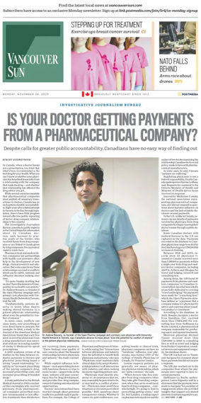 Cover of Vancouver Sun