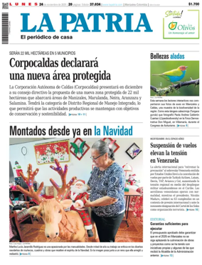 Cover of La Patria (Colombia)