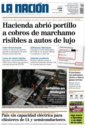 Cover of La Nacion (Costa Rica)