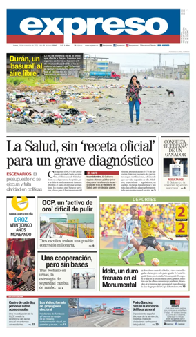 Cover of Diario Expreso