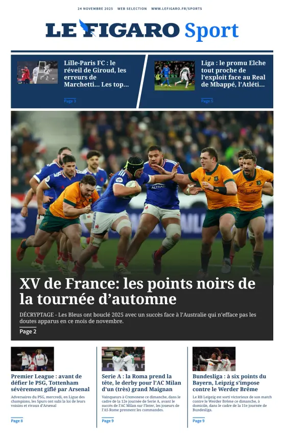 Cover of Le Figaro Sport