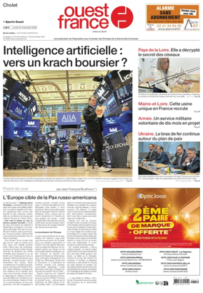 Cover of Ouest France (Cholet)