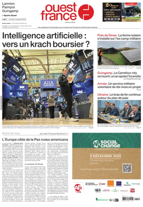 Cover of Ouest France (Lannion)