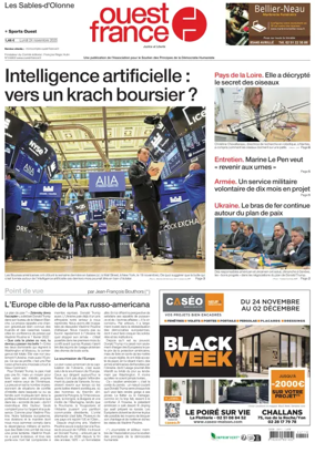 Cover of Ouest France (Les Sables-d'Olonne)