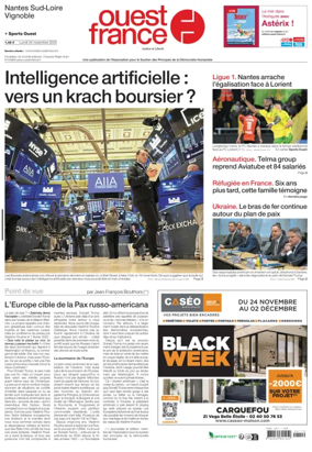 Cover of Ouest France (Nantes / Sud-Loire / Vignoble)