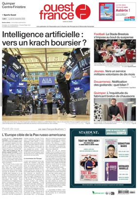 Cover of Ouest France (Quimper)