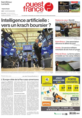 Cover of Ouest France (Saint-Brieuc)