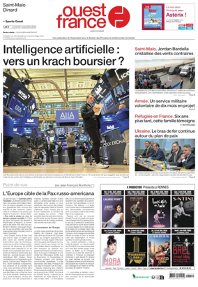 Cover of Ouest France (Saint-Malo)
