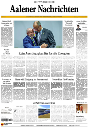 Cover of Aalener Nachrichten