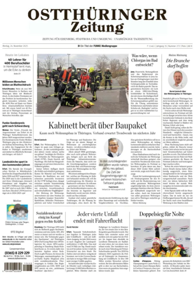 Cover of Ostthüringer Zeitung (Saale-Holzland-Kreis)