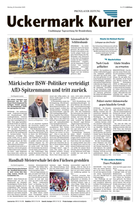 Cover of Prenzlauer Zeitung