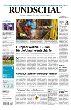 Cover of Rundschau für den Schwäbischen Wald – Der Kocherbote