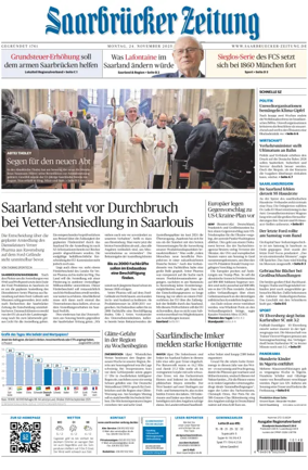 Cover of Saarbruecker Zeitung