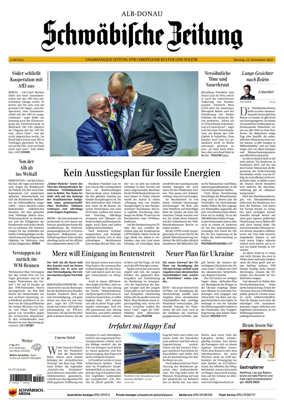 Cover of Schwaebische Zeitung (Alb-Donau)