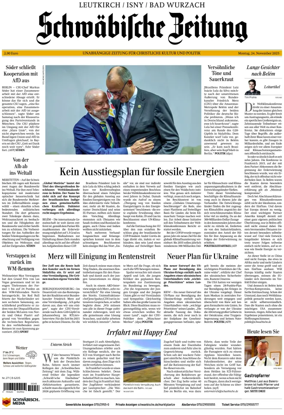 Cover of Schwaebische Zeitung (Leutkirch / Isny / Bad Wurzach)