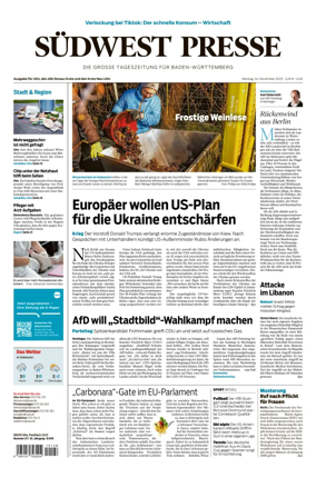 Cover of Südwest Presse (Ulm)