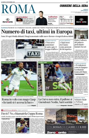 Cover of Corriere della Sera (Roma)