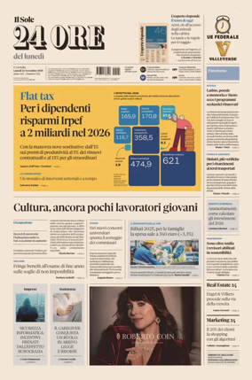 Cover of Il Sole 24 Ore