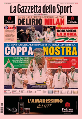 Cover of La Gazzetta dello Sport - Romana