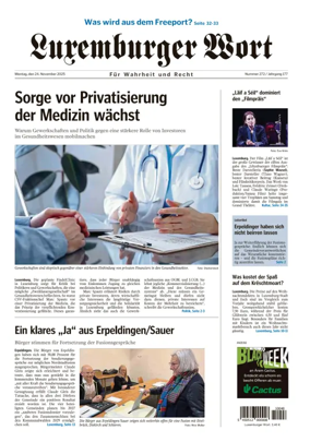 Cover of Luxemburger Wort