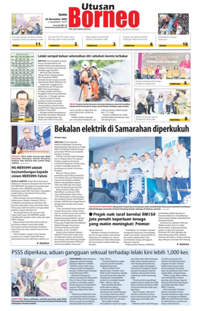 Cover of Utusan Borneo (Sarawak)