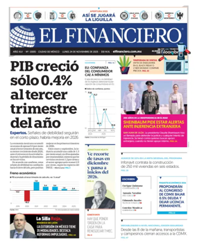 Cover of El Financiero