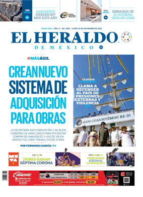 Cover of El Heraldo de Mexico