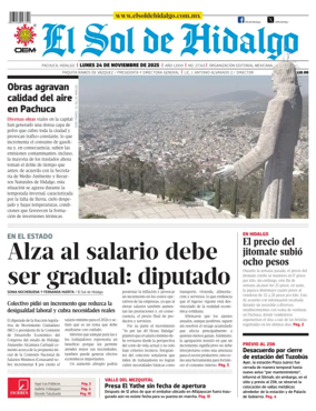 Cover of El Sol de Hidalgo