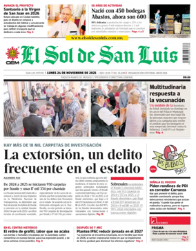 Cover of El Sol de San Luis Potosi