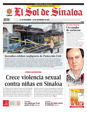 Cover of El Sol de Sinaloa