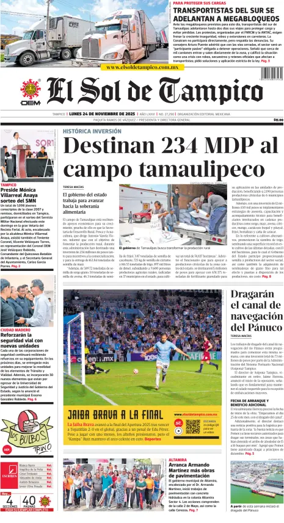 Cover of El Sol de Tampico