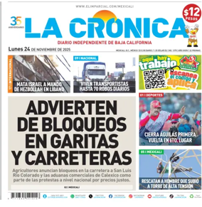 Cover of La Crónica
