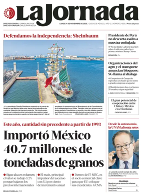 Cover of La Jornada