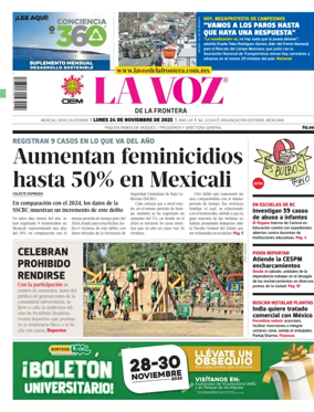 Cover of La Voz de la Frontera