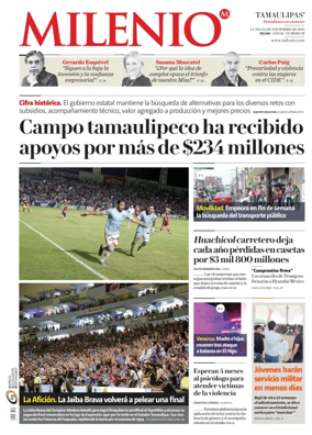 Cover of Milenio Tamaulipas