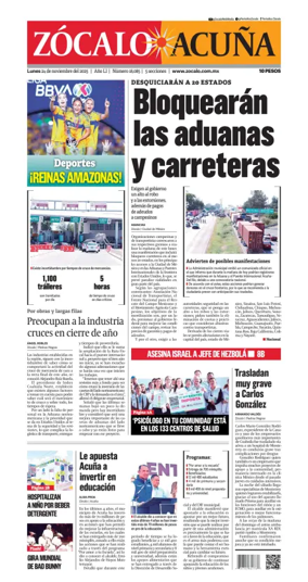 Cover of Zócalo Acuña