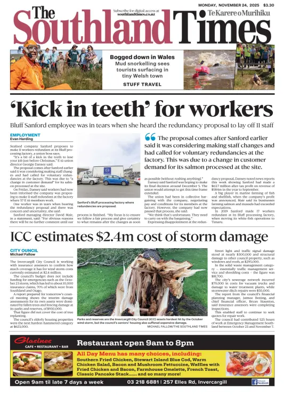 Cover of The Southland Times