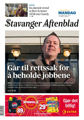 Cover of Stavanger Aftenblad