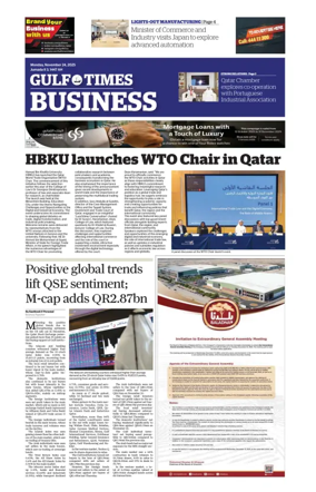 Cover of Gulf Times Business