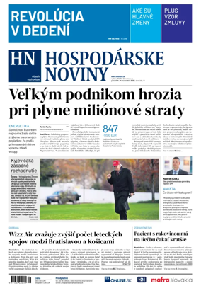 Cover of Hospodárske noviny
