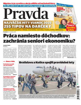 Cover of Pravda of Slovakia