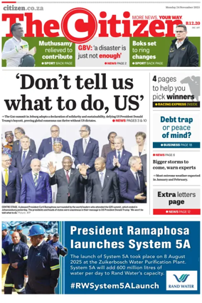Cover of The Citizen (Gauteng)