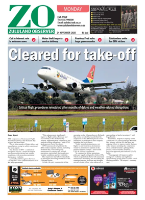 Cover of Zululand Observer - Monday