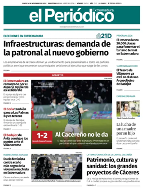Cover of El Periódico Extremadura