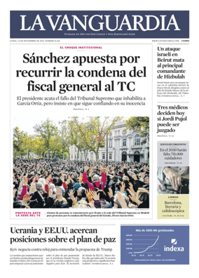 Cover of La Vanguardia