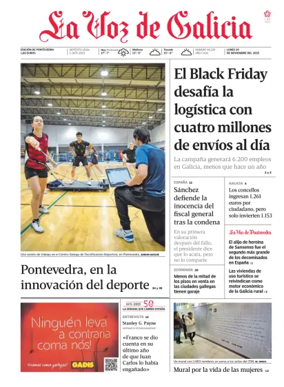 Cover of La Voz de Galicia (Deza)