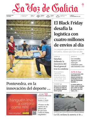 Cover of La Voz de Galicia (Monforte)