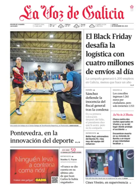 Cover of La Voz de Galicia (Viveiro)