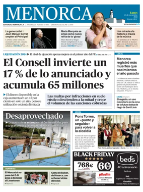 Cover of Menorca Diario Insular