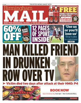 Cover of Birmingham Mail